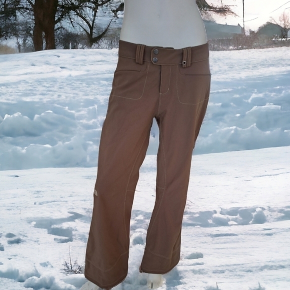 The North face size L womens taupe water resistant flare active pants - Picture 1 of 16